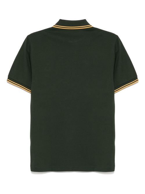 Polo manica corta con doppio bordino e logo ricamato FRED PERRY | M3600Y22